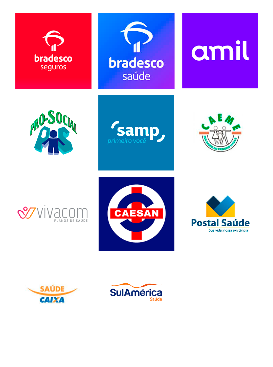 Planos de saúde atendidos